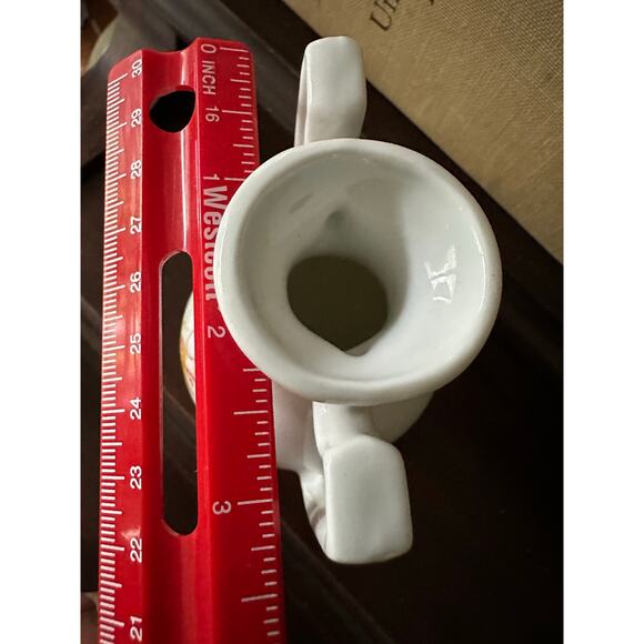 Fort de France hirondelle urn porcelain vase vintage unique 6” - Picture 8 of 13